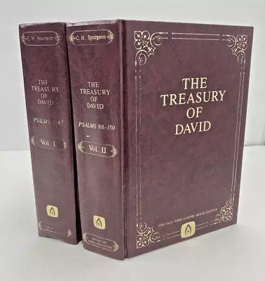 The Treasury Of David Volume 1 & 2 Old Time Gospel Hour Edition Spurgeon PSALMS • $24.88