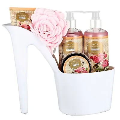 Draizee Heel Shoe Spa Gift Set – Rose Scented Bath Essentials Gift Basket • $25.99