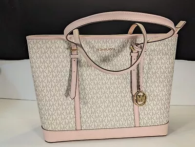 Excellent Condition Michael Kors Jet Set Women's Sling Tote Bag Large - Vanilla • $225