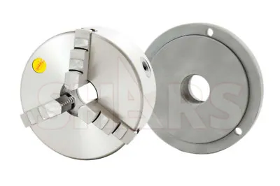 6  3Jaw Self Centering Lathe Chuck 2-1/4-8 Back Plate TIR Certificate 2 Set Jaw[ • $163.30