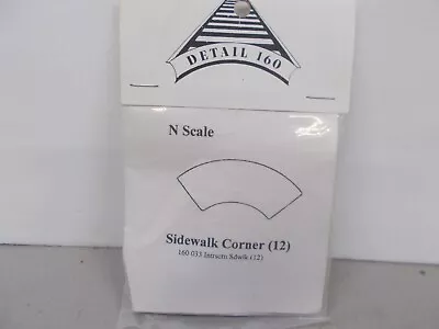 Detail 160 # 160 033 ~ (12) Sidewalk Corners ~ N Scale • $0.99