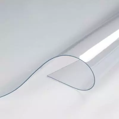 £10.99 • Buy Clear Flexible Plastic Protective Screen Shield PVC Strip Curtains Material