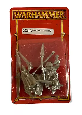 $24.95 • Buy Warhammer 8504A Wood Elf Command OOP RARE UNPUNCHED Citadel Miniatures New