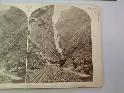 Royal Gorge Colorado W.H. Jackson Stereoview Photo • $35