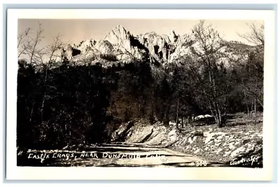 C1925 Castle Crags Mountain View Near Dunsmuir Calfornia CA RPPC Photo Postcard • $39.95