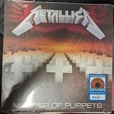 Metallica Master Of Puppets RED BATTERY BRICK VINYL Walmart Exclusive LP *SEALED • $19.50