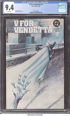 $7 • Buy V For Vendetta #7 1989 CGC 9.4 White Pages - Alan Moore Story David Lloyd Cover