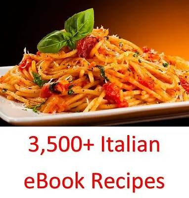 3500+ Italian EBook Cookbooks & Recipes Collection On One DVD Rom • £5.95