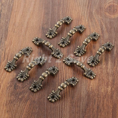 $6.22 • Buy Retro Furniture Door Pull Handles Cupboard Bookcase Drawer Cabinet Knobs 42*12mm
