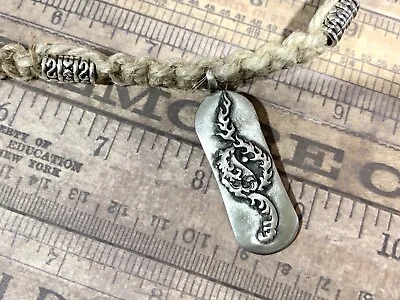 Hemp Surfer Necklace With Pewter Surfboard Mens Jewelry • $18.99