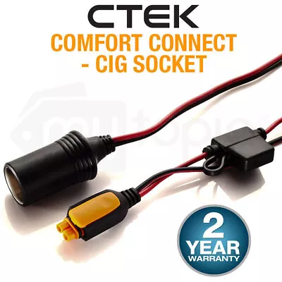 CTEK Battery Charger Comfort Connect Cig Socket Cigarette Cable Accessory • $34