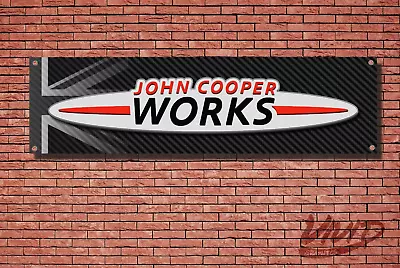 Mini Cooper S JCW Garage / Workshop Banner / Poster Motorsport - R53 R56 F56 • £14.99