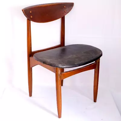 Vintage Paul McCobb Style Side Chair - Mid Century Modern Low Back Demilune • $250