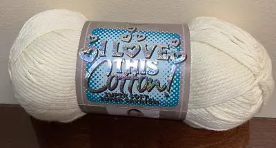 Brand New - I Love This Cotton! Yarn Type 4 Medium Cotton - 104 Ivory • $7.69