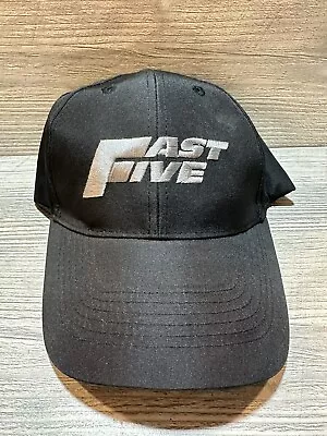 Fast Five Fast & Furious Adjustable Black Movie Promo Hat Cap • $12.75