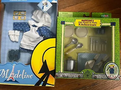 Madeline Doll Old House In Paris Kitchenware Set & Making Treats Outfit Eden NIB • $99