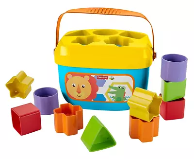 Fisher-Price Baby's First Blocks Baby Shape Sorter Toy Kids Learning Educational • $15.49