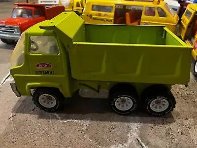 Vintage 1970’s  Tonka Truck Toys Lime Green Hydraulic Dump Truck Pressed Steel • $60