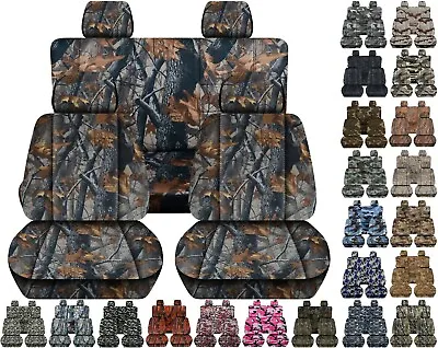 Front And Rear Car Seat Covers Fits Jeep Wrangler JK 2007-2017  Camouflage • $169.99