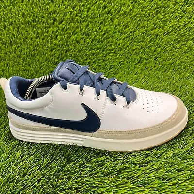 Nike Lunar Waverly Mens Size 9.5W White Athletic Spikeless Golf Shoes 652781-102 • $49.99