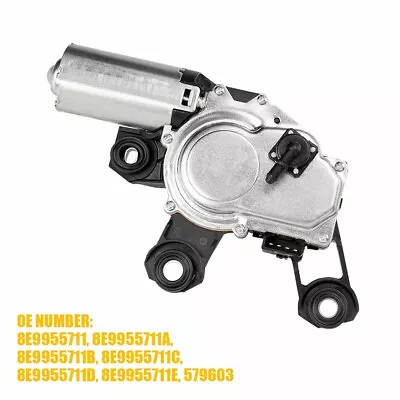 Rear Windscreen Wiper Motor  8e9955711 For Audi A3 8p A4 B5/b6/b7/b8 A6 C6 Q5 Q7 • £35.99