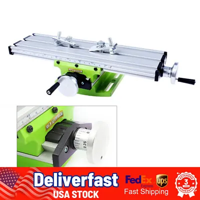 Work Table Cross Slide Bench Drill Press Vise X-Y 2 Axis Milling Machine Fixture • $33