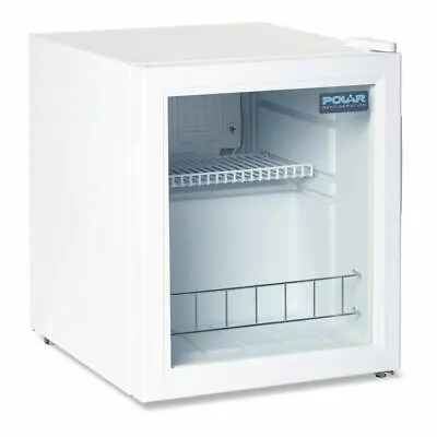 £155.99 • Buy Polar Counter Top Display Fridge In White Finish With Double Glazed Door - 46L