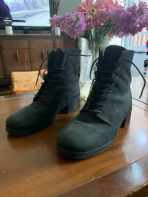 Possibly Vintage Suede And Leather Women’s Lace Up Boots • $55