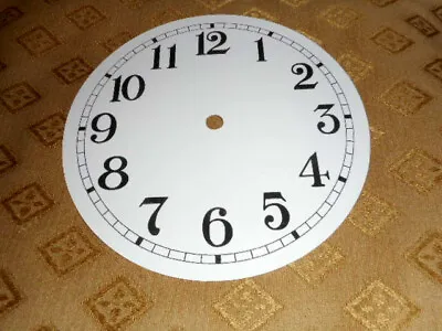 £3.99 • Buy Clock Dial/face - 3  Minute Track - Paper (card) - Arabic - Round - Gloss White
