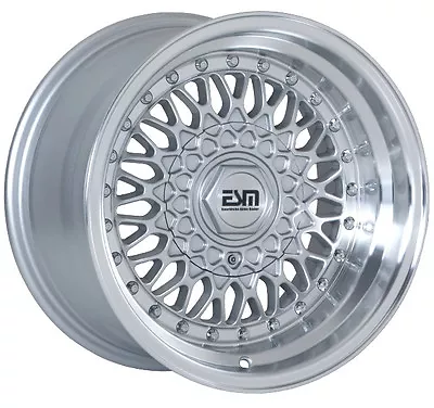 ESM-002R Wheels Rims Silver 15x9 5x100 4x100 VW Jetta GTI Golf  4  LIP • $672