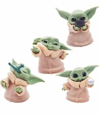 Cartoon Cake Creative Decoration Tomicy 4PCS Baby Yoda Mini Figures Set Creative • £12