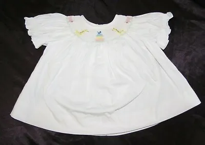 Vive La Fete Baby Girl Pink Smocked Dress Noahs Noah's Ark Reborn Doll 0-3 • $25.49