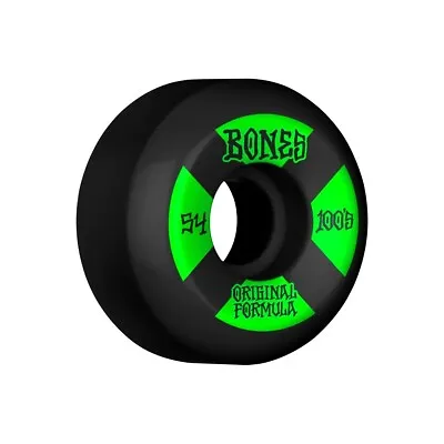 Bones 100's OG V5 #4 Sidecut 54MM Black With Green • $20