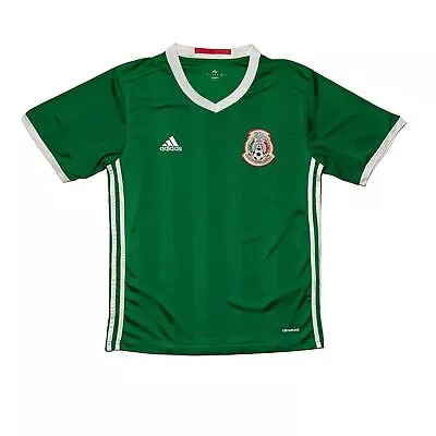 Men`s Adidas Mexico Jersey Green Polyester Size S~ • £27.44