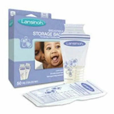 Breast Milk Storage Bags 50 Ct By Lansinoh Laboratories • £24.95