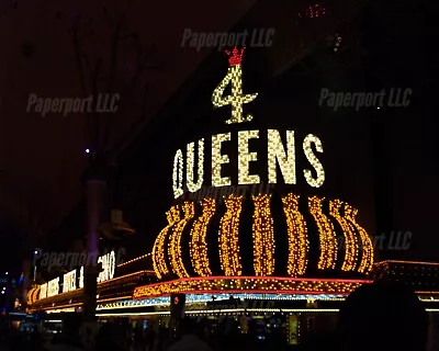 4 Queens Casino Vintage Las Vegas Photo 8x10 • $9.99