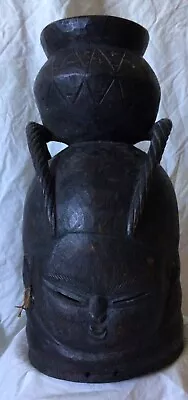 DECORATIVE MENDE MASK - SIERRA LEONE - African Ethical; Not Used In FGM Practice • $167.85