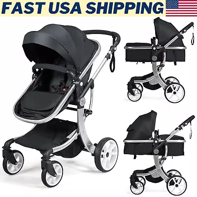 High Landscape Stroller 2-In-1 Foldable For Infant With Reversible Seat • $222.62