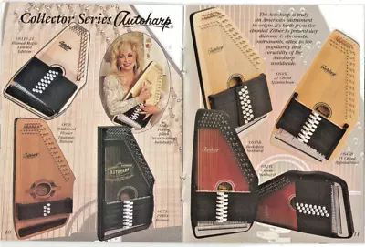 Vtg 1998 Dolly Parton & Nancy Wilson In Oscar Schmidt Guitar/autoharp Brochure! • $43.99