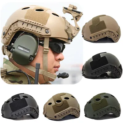 Outdoor Airsoft Paintball Tactical Military Gear Combat Fast Helmet Cover Tools • £16.88