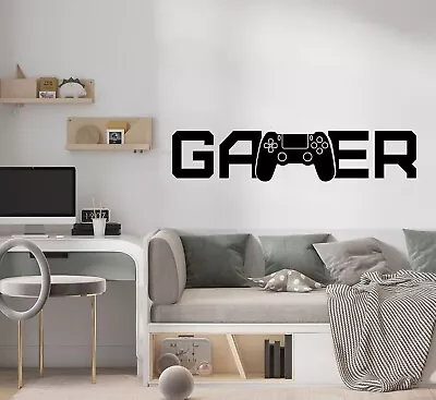 £8.99 • Buy Wall Stickers Gamers Art Décor Vinyl Gaming Kids Game Room  Gamer PS Xbox Decal