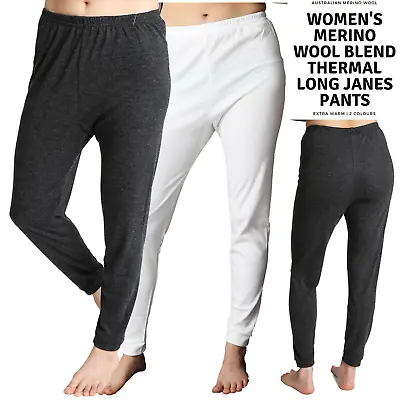 Women's Merino Wool Long Janes Thermal Underwear Layer Thermals Leggings Pants • $19.97