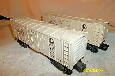 Lionel Postwar Original White 3482 & 3472 Operating Refrigerated Milk Car Pair • $18.59