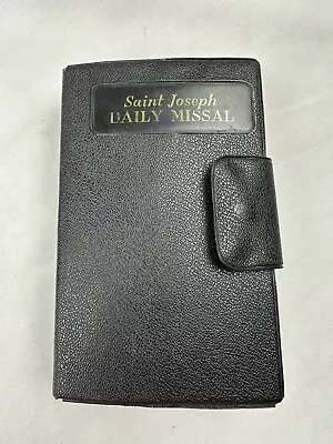 Vintage St Joseph Daily Missal 1959 Catholic Illustrated Prayer Book Hand Bible • $27.99