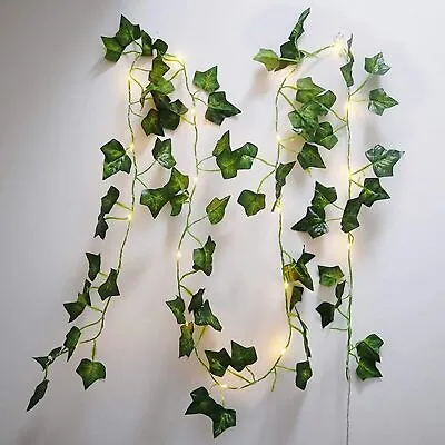 5M LED Artificial Ivy Leaf Garland Fairy String Lights Wedding Party Home Garden • £8.35