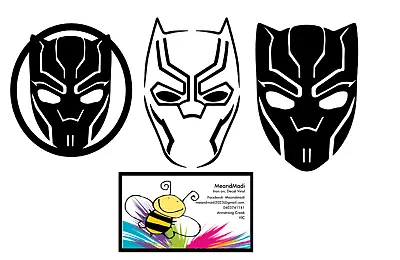 Brand New Black Panther Iron On Decals Superheros Marvel Cosplay • $6.99