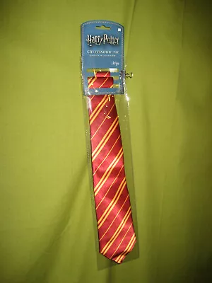 NOS Harry Potter Gryffindor Neck Tie Red/Purple Gold Striped Free S&H • $9.90