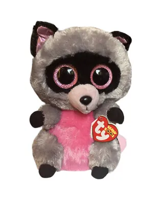 £15.95 • Buy TY Beanie Boo Buddy Rocco The Racoon 9” Plush With TAGS