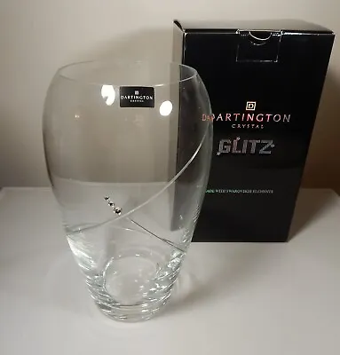 Dartington / Swarovski Crystal Eden Medium Barrel Vase VA2972 - Never Used • £23.99