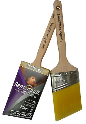 Arroworthy Rembrandt Semi Oval Angular Sash Paint Brush - All Sizes • £14.55